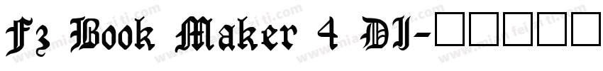 Fz Book Maker 4 DI字体转换